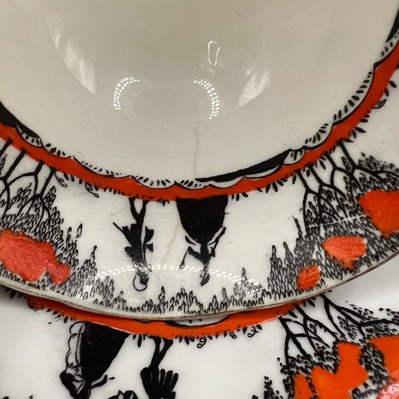 Paragon Star "Silhouette" teacup set- Art Deco - Picture 3 of 9